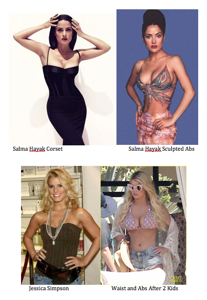 Salma Hayak and Jessica Simpson